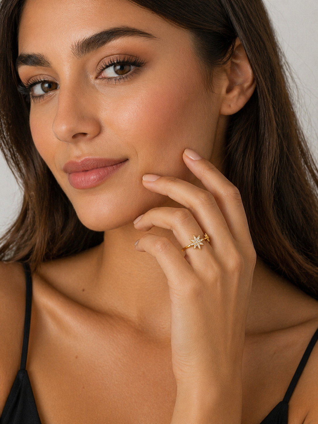 Anti tarnished korean style ring