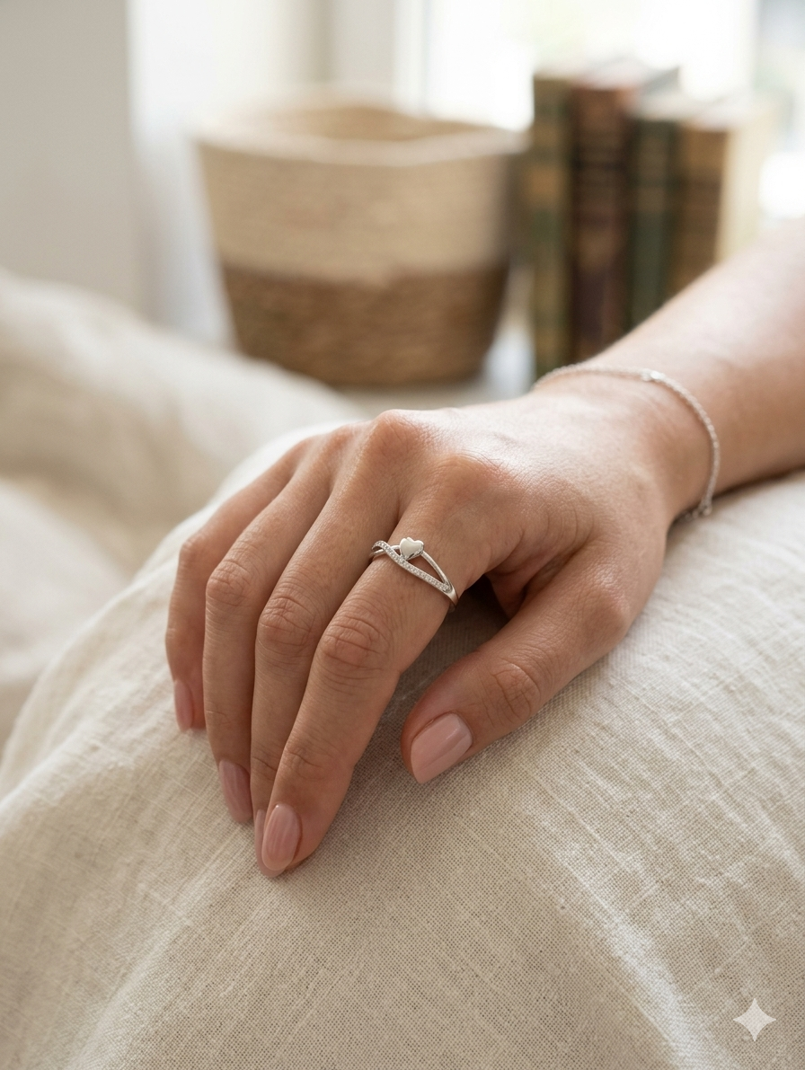 Rivia 925 sterling silver jewellery ring | gifts for besties, girlfriends, or any women in your life | with 925 stamp