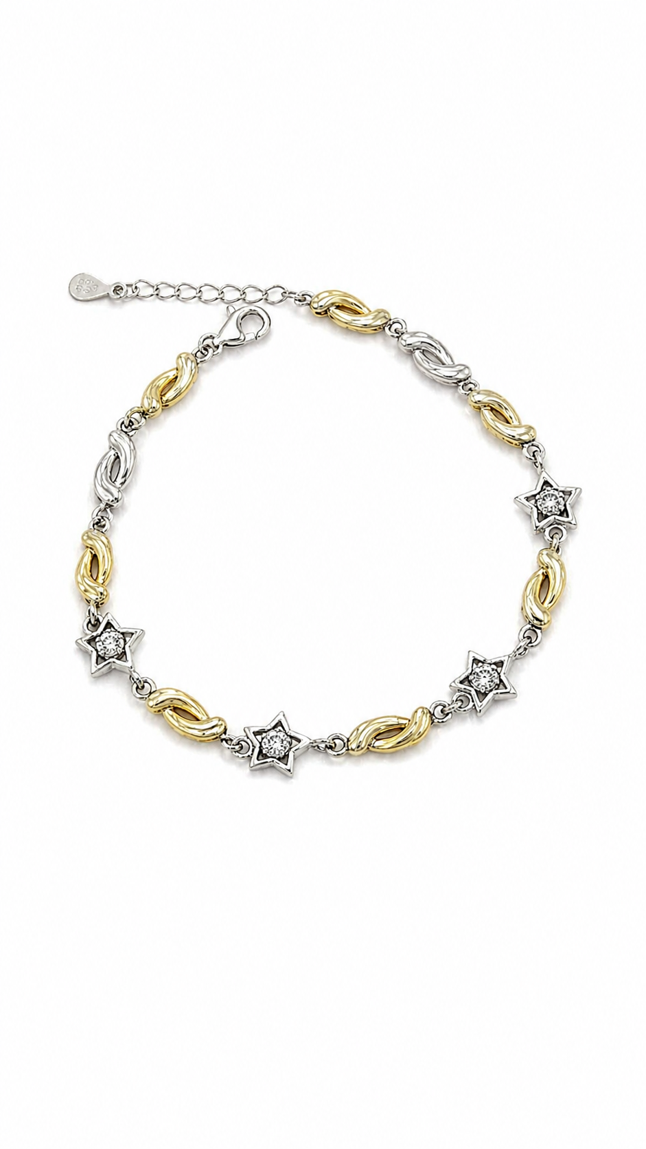 925 sterling silver star bracelet