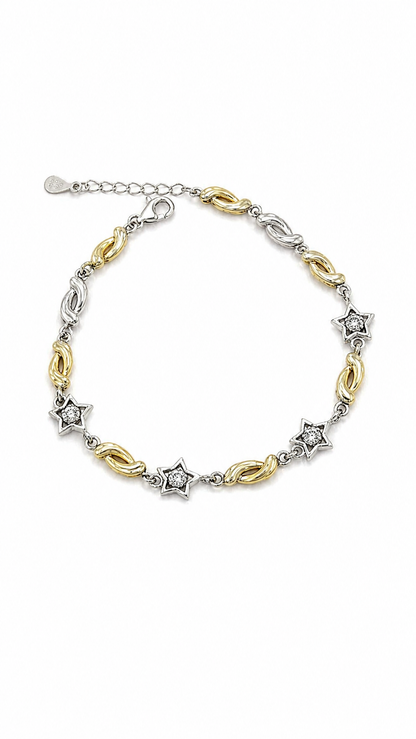 925 sterling silver star bracelet