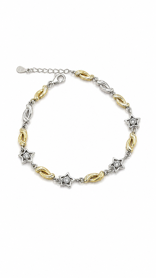 925 sterling silver star bracelet