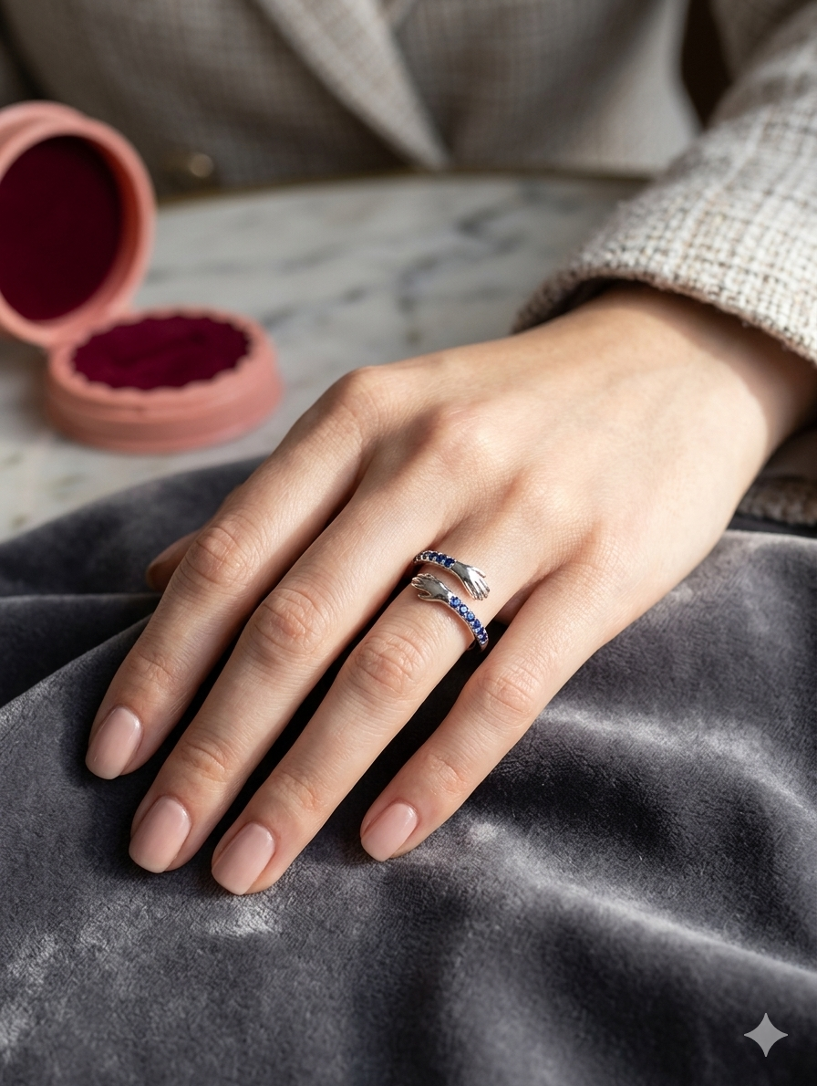 Rivia 925 sterling silver jewellery ring | gifts for besties, girlfriends, or any women in your life | with 925 stamp