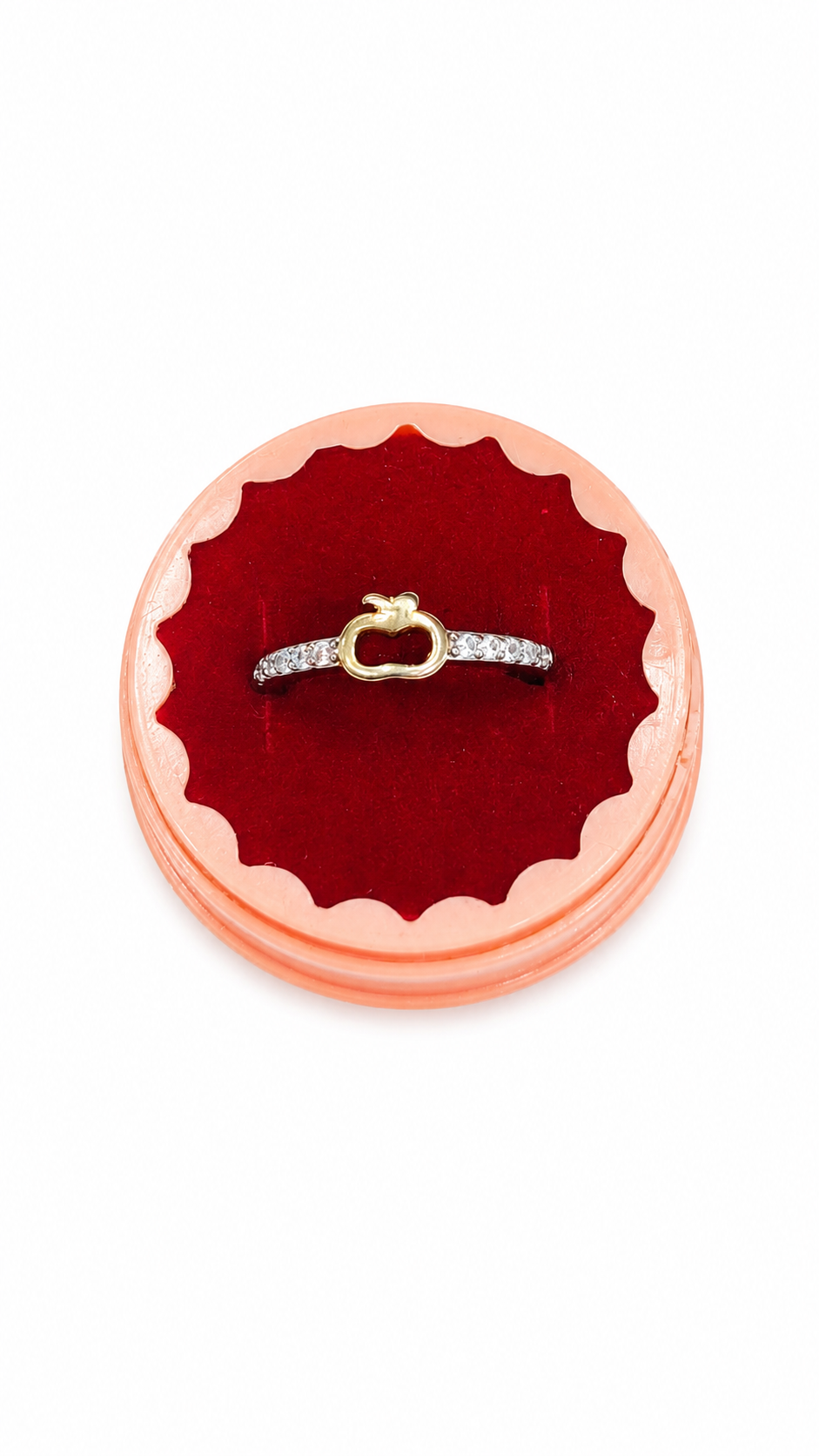 925 sterling silver apple ring