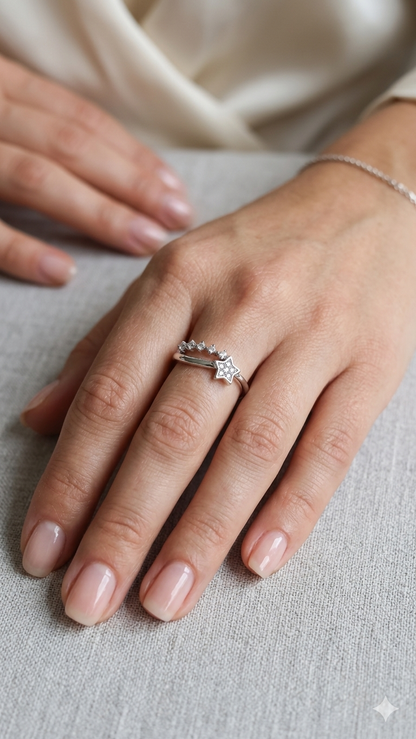 925 sterling silver star ring