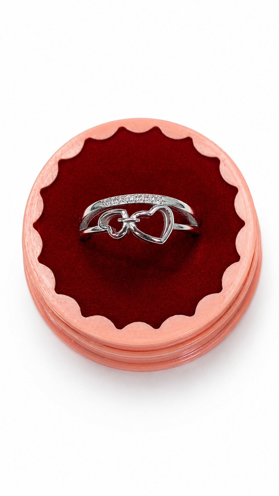 925 sterling silver heart ring