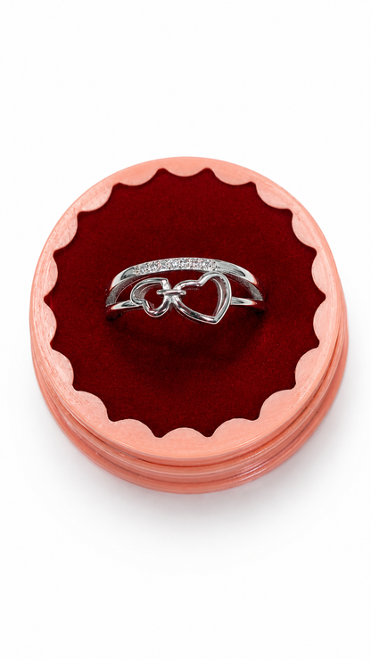 925 sterling silver heart ring