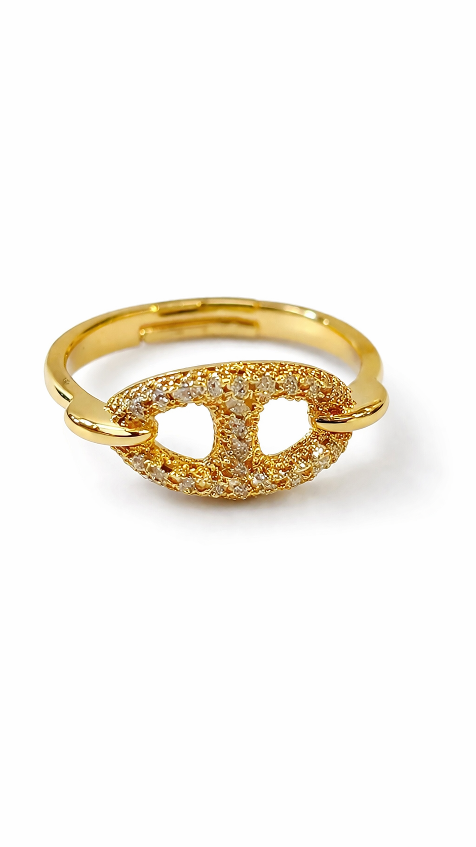 Anti tarnished korean style ring