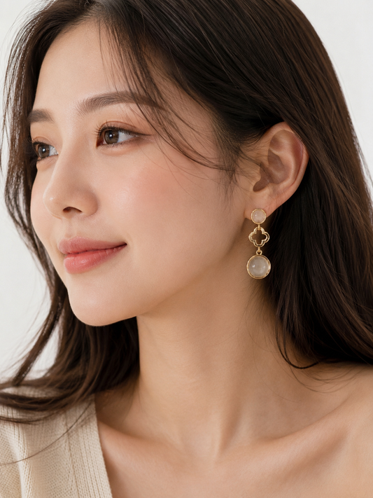 Anti tarnished korean inspired earrings