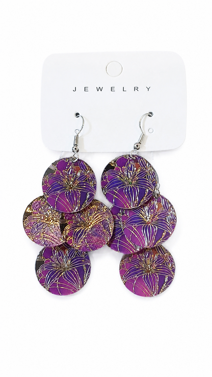 Anti tarnished statement earrings
