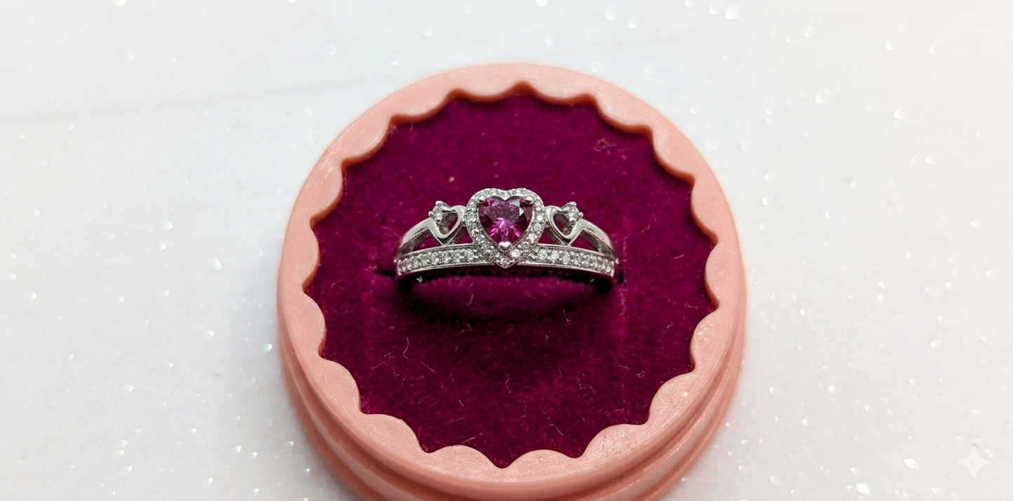 925 sterling silver heart ring