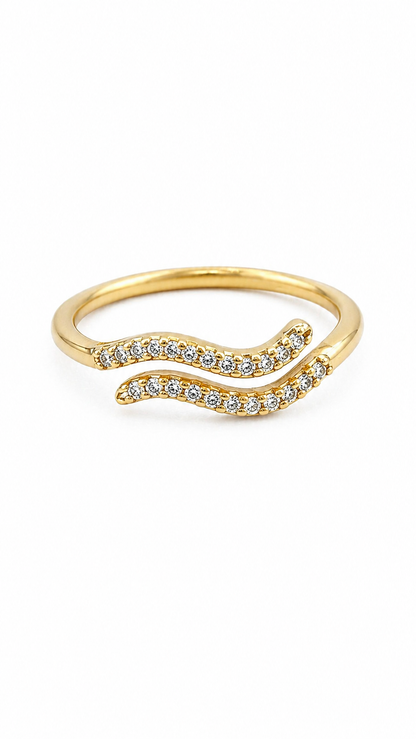 Anti tarnished korean style ring
