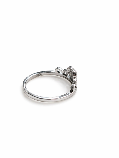 925 sterling silver crown style ring