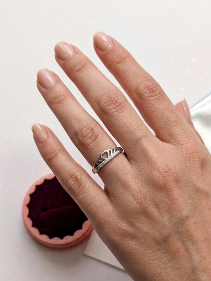 925 sterling silver heart ring