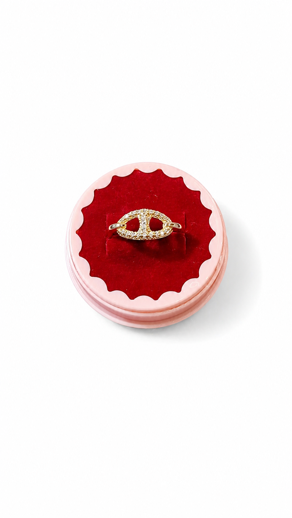 Anti tarnished korean style ring
