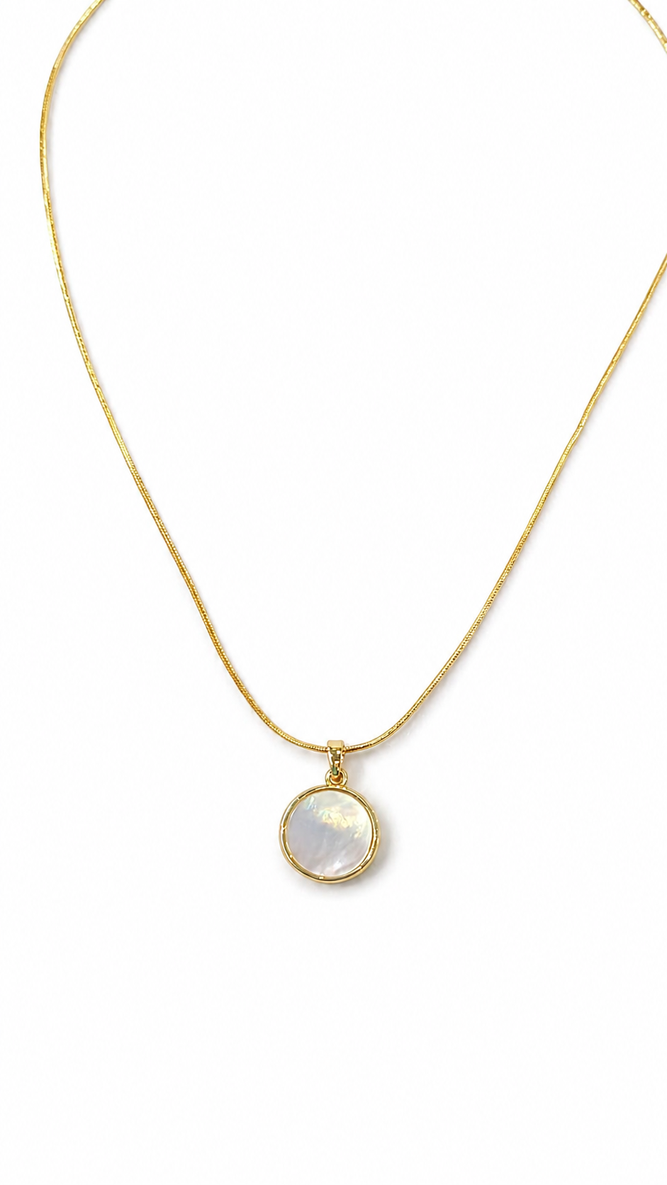 Anti tarnished pendant necklace-chain