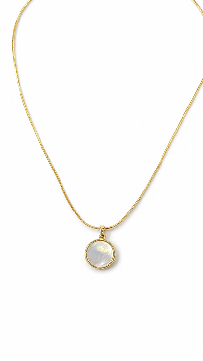 Anti tarnished pendant necklace-chain