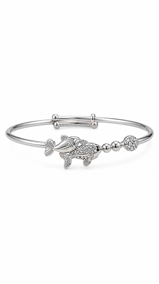 925 sterling silver baby kada bracelet