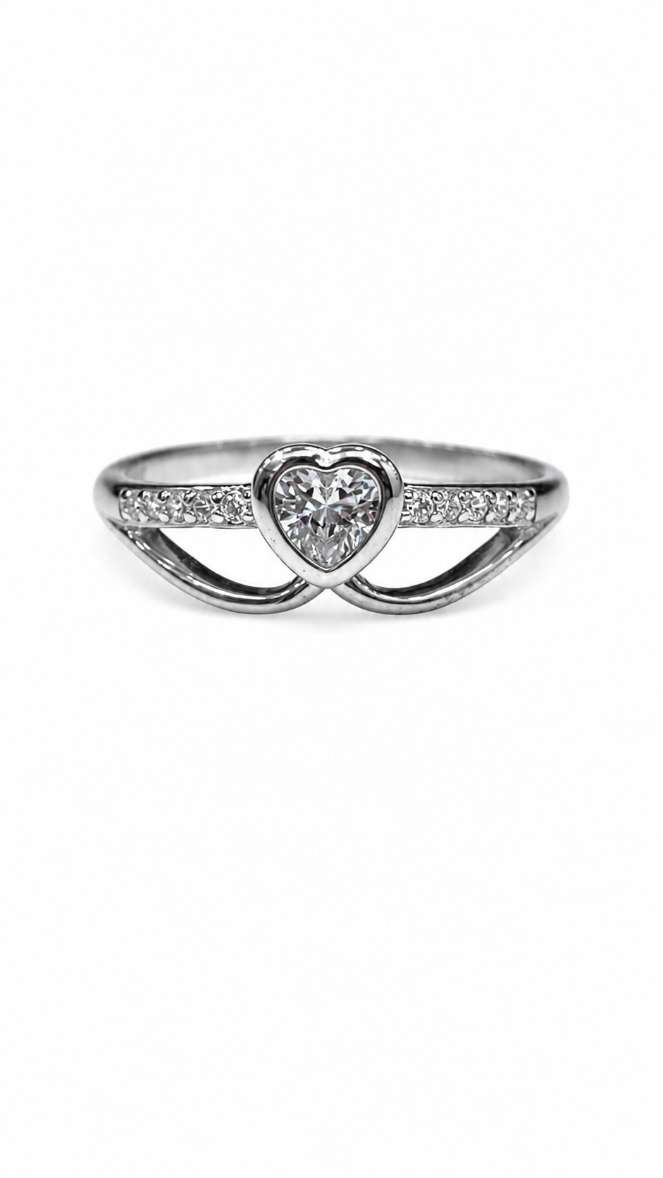925 sterling silver heart ring