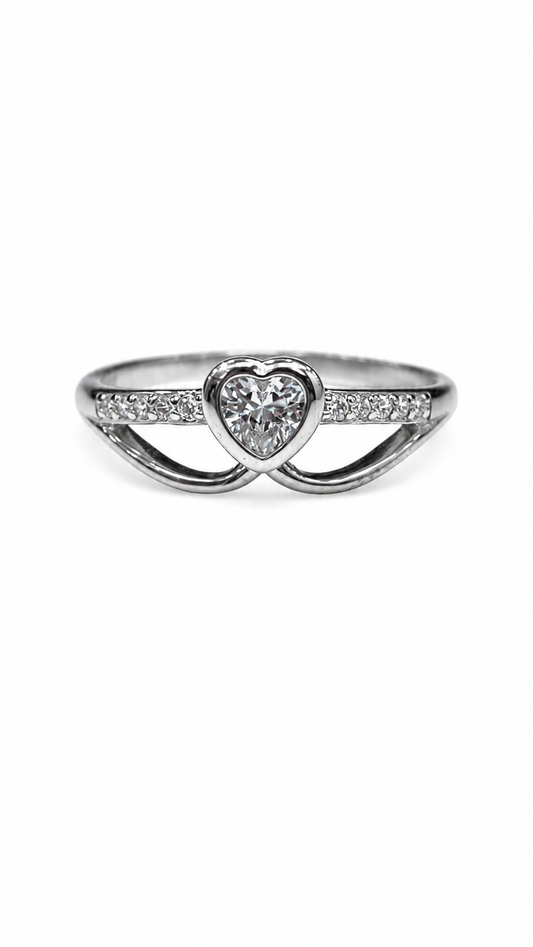 925 sterling silver heart ring