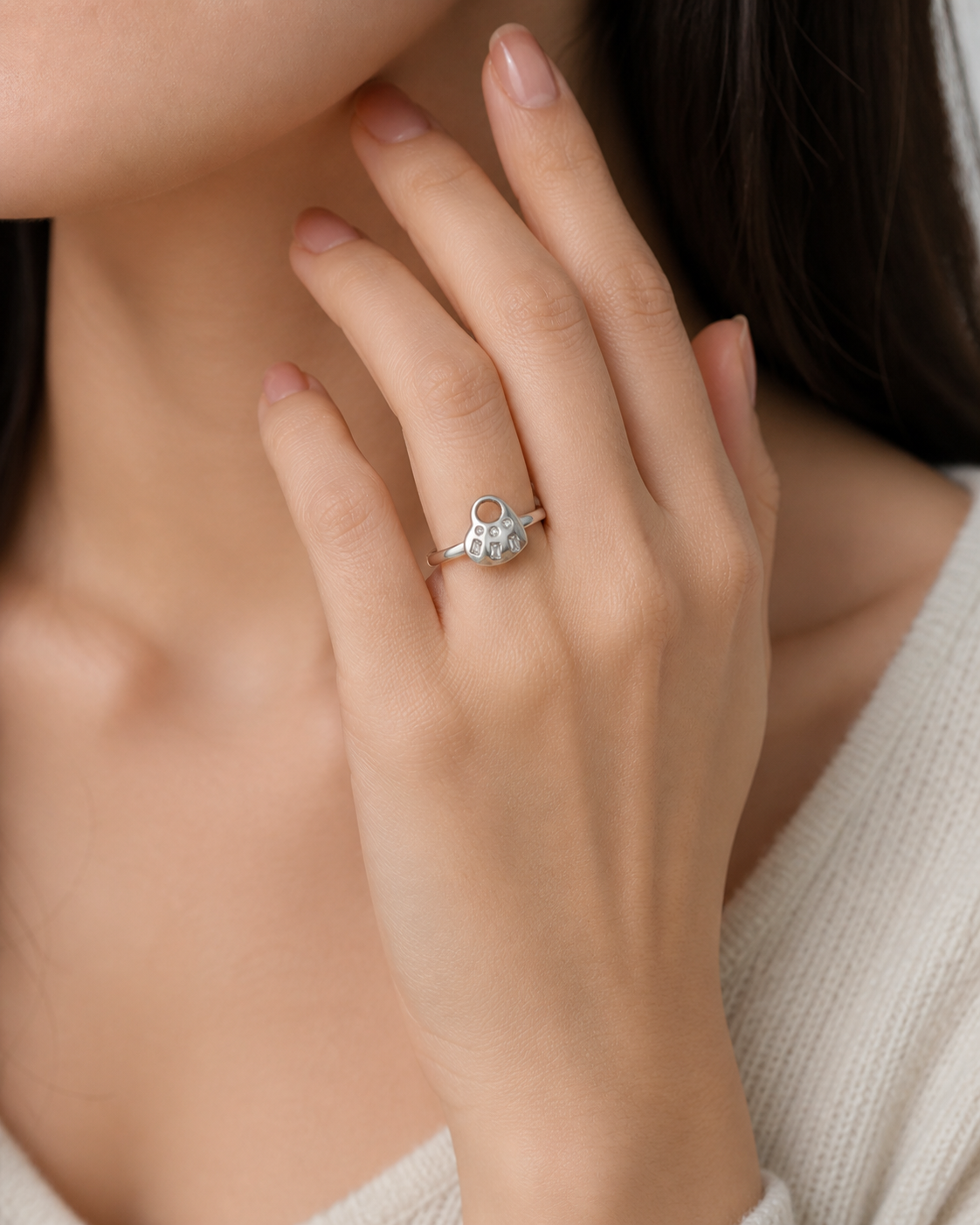925 sterling silver heart ring