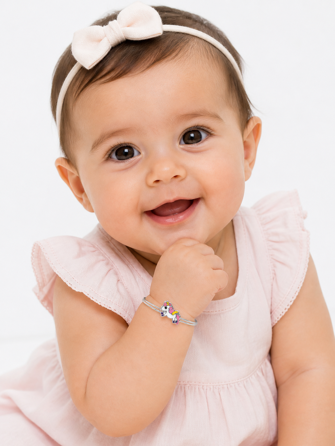 925 sterling silver baby kada bracelet