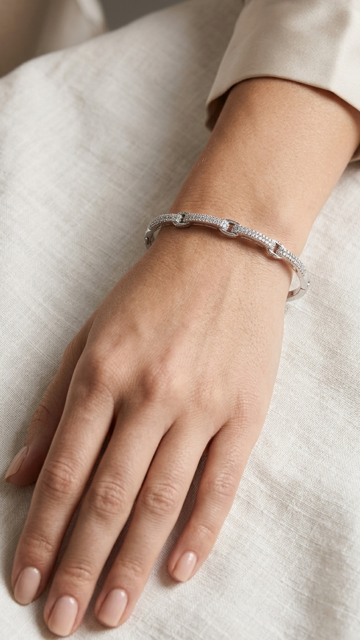 925 sterling silver kada bracelet