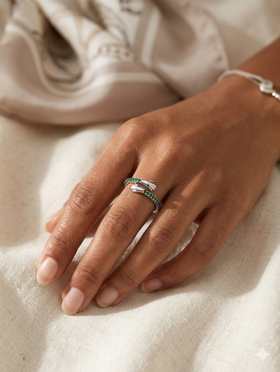 Rivia 925 sterling silver jewellery ring | gifts for besties, girlfriends, or any women in your life | with 925 stamp