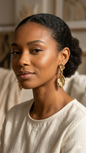 Anti tarnished statement earrings