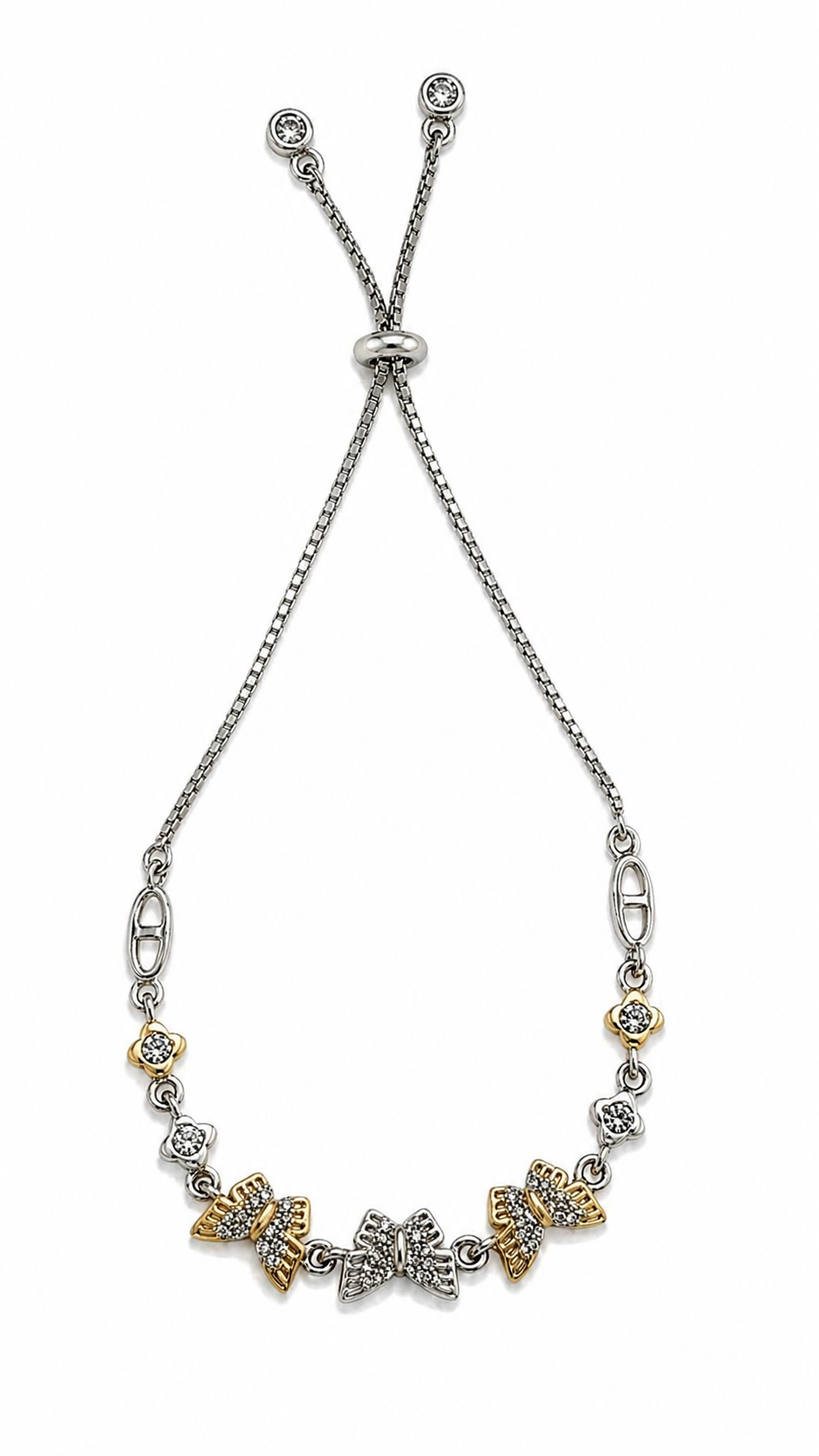 925 sterling silver butterfly bracelet