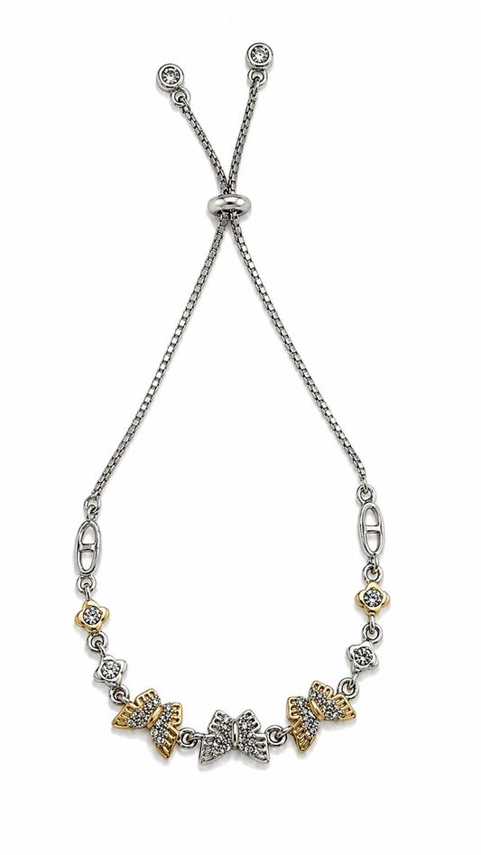 925 sterling silver butterfly bracelet