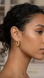 Anti tarnished hoop earrings