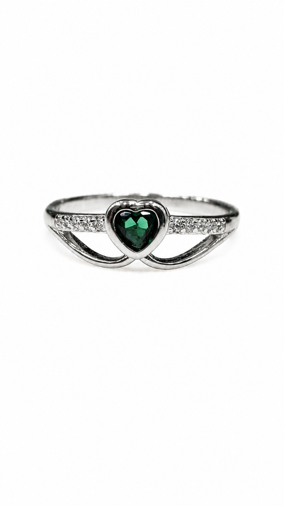 925 sterling silver heart ring