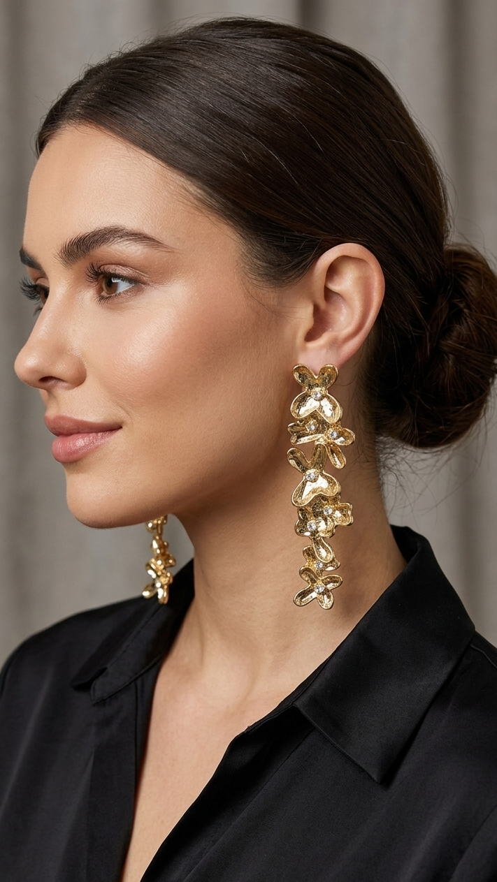 Anti tarnished statement earrings