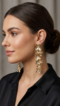 Anti tarnished statement earrings