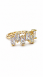 Anti tarnished korean style AD ring