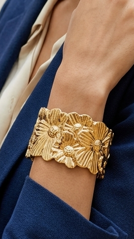 Anti tarnished cuff bracelet