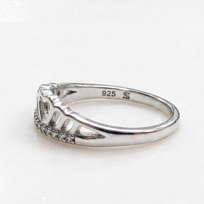 925 sterling silver heart ring