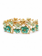 Anti tarnish link style stretch bracelet for women