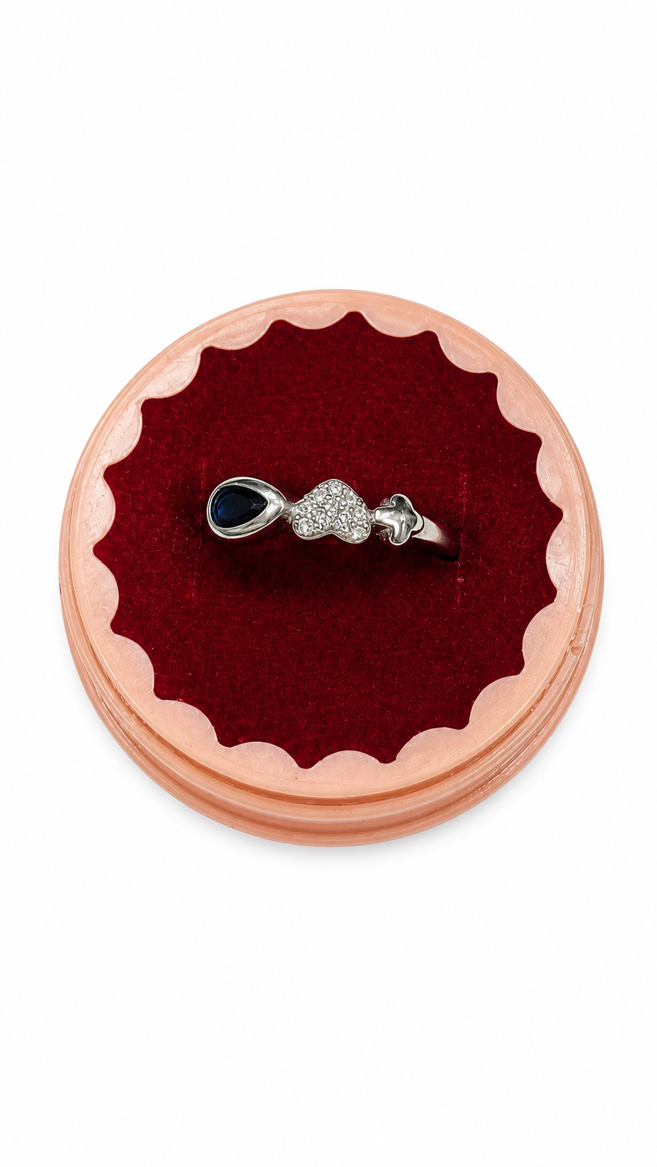 925 sterling silver heart ring