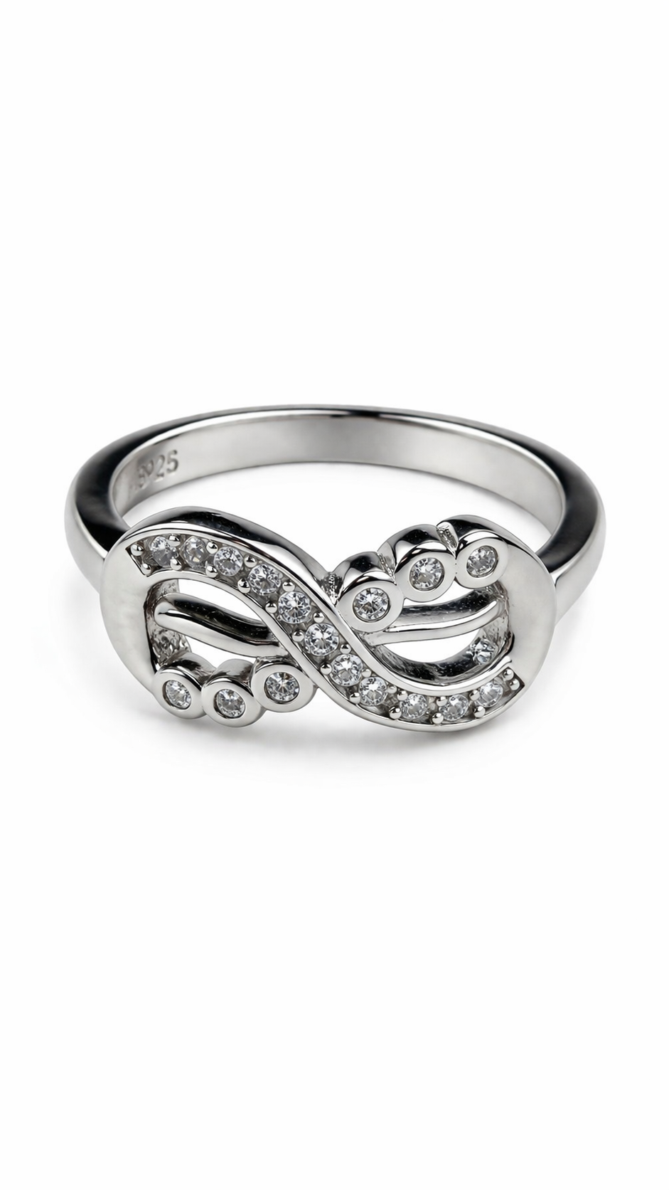 925 sterling silver infinity ring