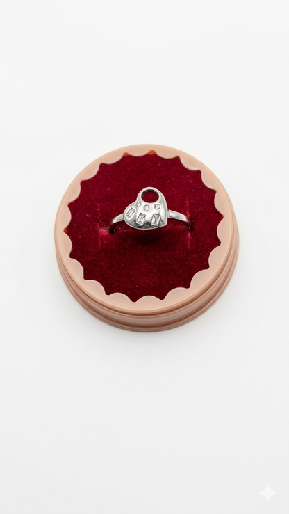 925 sterling silver heart ring