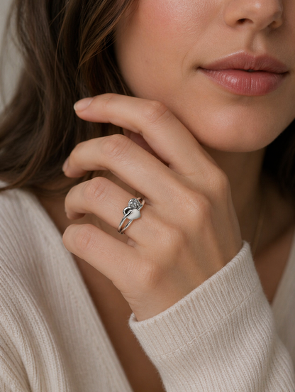 Rivia 925 sterling silver jewellery ring | gifts for besties, girlfriends, or any women in your life | with 925 stamp