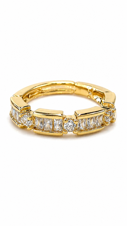 Anti tarnished korean style AD ring