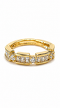 Anti tarnished korean style AD ring