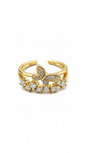 Anti tarnished korean style butterfly ring