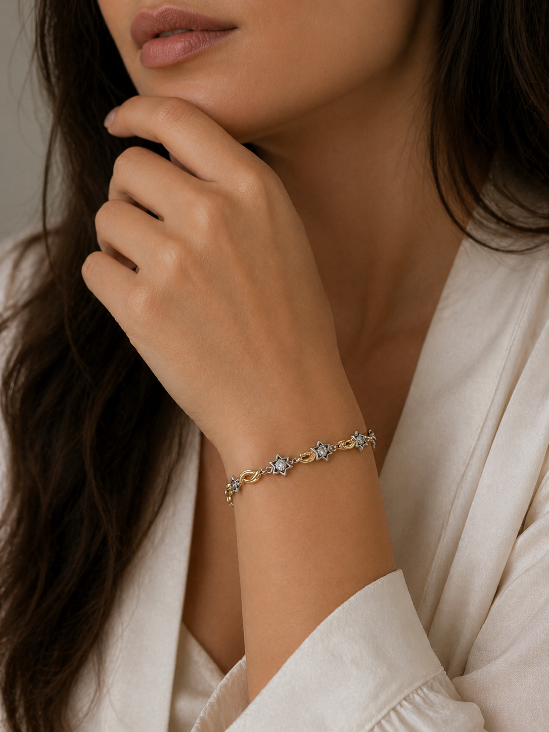 925 sterling silver star bracelet