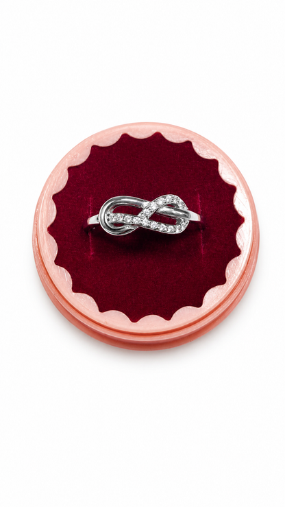 925 sterling silver infinity ring
