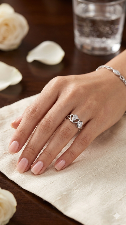 925 sterling silver stone ring