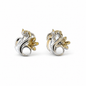 925 sterling silver peacock stud earrings