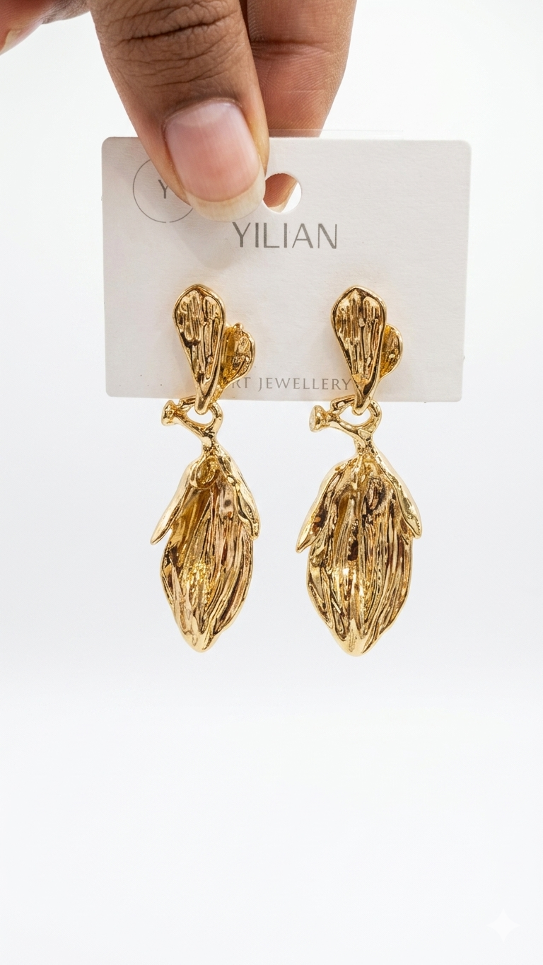 Anti tarnished statement earrings